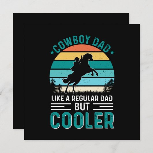 Cowboy Vader Kaart (Voorkant / Achterkant)