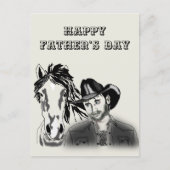 Cowboy Vaderdag Ansichtkaart Briefkaart (Voorkant)