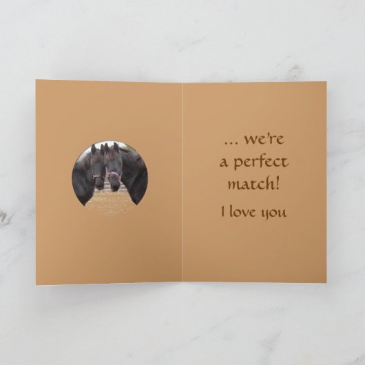 Cowboy Valentijn Feestdagen Kaart (Binnen)