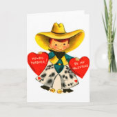  Cowboy Valentijnsdag Wenskaart Feestdagen Kaart (Voorkant)