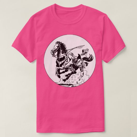 cowboy van paard t-shirt (Design voorkant)