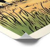 Cowboy vee Ranch Jongen Grafische Kunst Poster (Hoek)