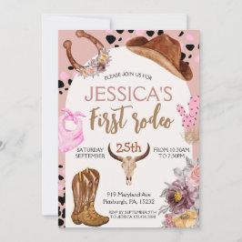 Cowboy Verjaardag 1e Rodeo Verjaardagsfeest Kaart