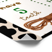 Cowboy Verjaardag 1e Rodeo Verjaardagsfeest Poster (Hoek)