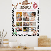 Cowboy Verjaardag 1e Rodeo Verjaardagsfeest Poster (Keuken)