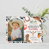 Cowboy Verjaardag 2e Rodeo Verjaardagsfeestje Kaart (Staand voorkant)
