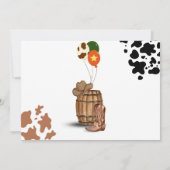 Cowboy Verjaardag 2e Rodeo Verjaardagsfeestje Kaart (Achterkant)