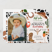 Cowboy Verjaardag 2e Rodeo Verjaardagsfeestje Kaart (Voorkant / Achterkant)