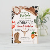 Cowboy Verjaardag 2e Rodeo Verjaardagsfeestje Kaart (Staand voorkant)