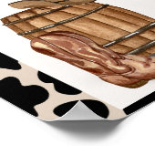 Cowboy Verjaardag 2e Rodeo Verjaardagsfeestje Schu Poster (Hoek)