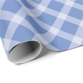 Cowboy Verjaardag Blauw Plaid Cadeaupapier (Rol Hoek)