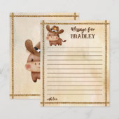 Cowboy verjaardag eerste rodeo tijd capsule kaart (Voorkant / Achterkant)