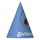 Cowboy verjaardag feesthoedjes (Links)