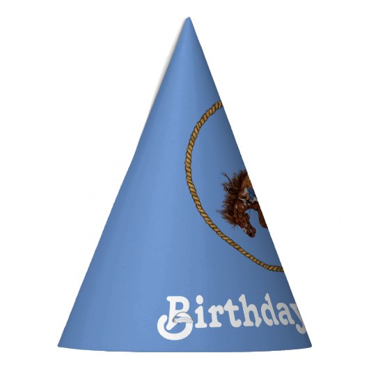 Cowboy verjaardag feesthoedjes (Links)