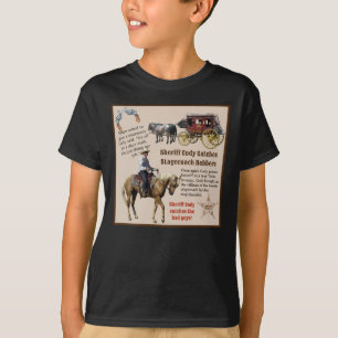 Cowboy Verjaardag Naam van jongen toevoegen Sherif T-shirt