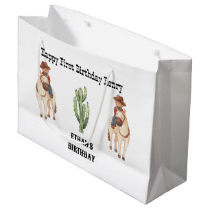 Cowboy Verjaardag Rodeo Party Groot Cadeauzakje