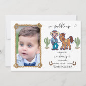 CowBoy Verjaardag Rodeo Party Kaart (Voorkant)