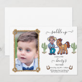 CowBoy Verjaardag Rodeo Party Kaart (Voorkant / Achterkant)