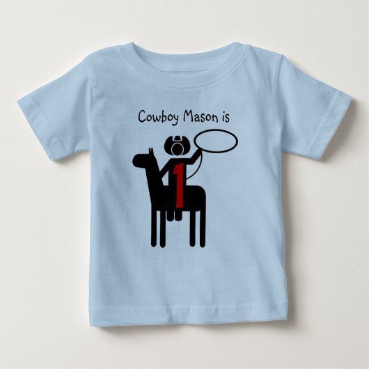 Cowboy  Verjaardag T-shirt (Voorkant)