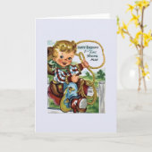  Cowboy Verjaardag Wenskaart Kaart (Gele Bloem)