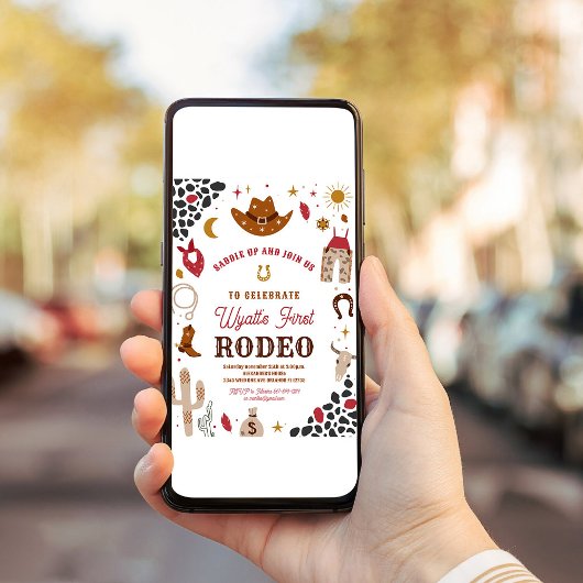 Cowboy Verjaardag Wild West Cowboy Zuidwest Kaart