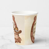 Cowboy verjaardagsfeest baby paard in een pet papieren bekers (Rechts)