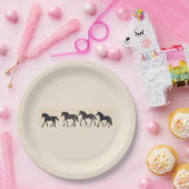 Cowboy Verjaardagsfeestje - Paard Papieren Bordje (Feest)