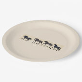 Cowboy Verjaardagsfeestje - Paard Papieren Bordje (Gekanteld)