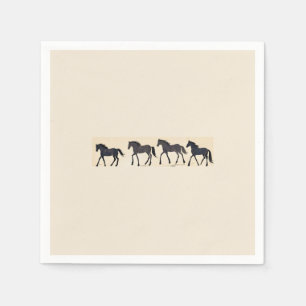 Cowboy Verjaardagsfeestje - Paard Servet