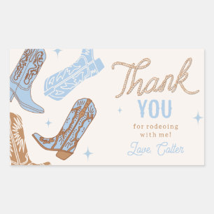 Cowboy Verjaardagsfeestje Sticker