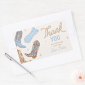 Cowboy Verjaardagsfeestje Sticker (Envelop)