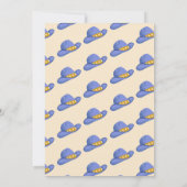 Cowboy Verjaardagsfeestje Western Blue Boys Kaart (Achterkant)