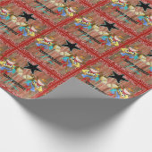 cowboy-verpakkingspapier cadeaupapier (Hoek)
