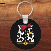 Cowboy Vest Western Sheriff Costume Cool Easy Hall Sleutelhanger (Voorkant)