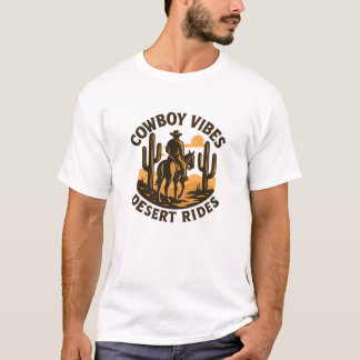 Cowboy Vibes Woestijnritten Grafisch T-shirt