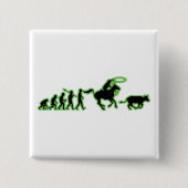 Cowboy Vierkante Button 5,1 Cm (Voorkant)