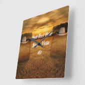 Cowboy Vierkante Klok (Hoek)