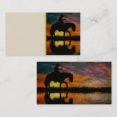 Cowboy-Visitekaartje Visitekaartje (Voorkant / Achterkant)