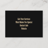 Cowboy-Visitekaartjes Visitekaartje (Achterkant)