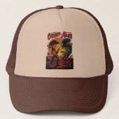 Cowboy vs Alien Trucker Hat - voor Sci-Fi-fans Pet (Voorkant)