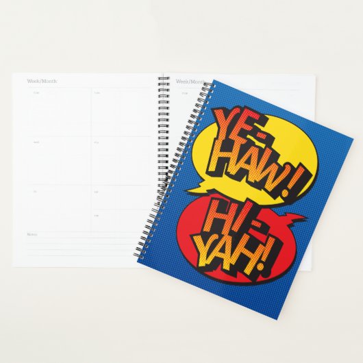 Cowboy vs ninja pop art - primair planner (Display)