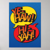 Cowboy vs ninja pop art primair poster (Voorkant)