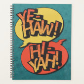 Cowboy vs ninja pop art - retro planner (Voorkant)