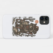 Cowboy Wasbeer Grappige Western Case-Mate iPhone Case (Achterkant (horizontaal))