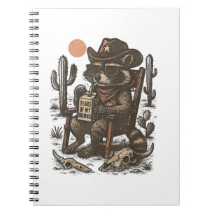 Cowboy Wasbeer Grappige Western Notitieboek
