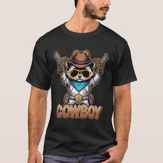 Cowboy wasbeer t-shirt (Voorkant)