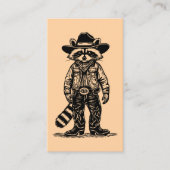 cowboy wasbeer visitekaartje (Voorkant)