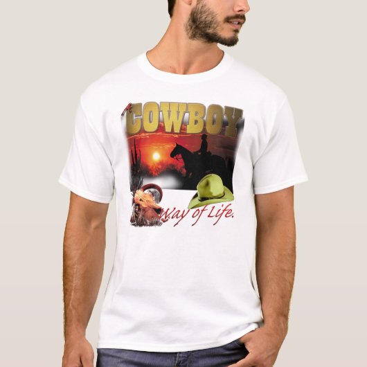 Cowboy Way of Life T-shirt (Voorkant)