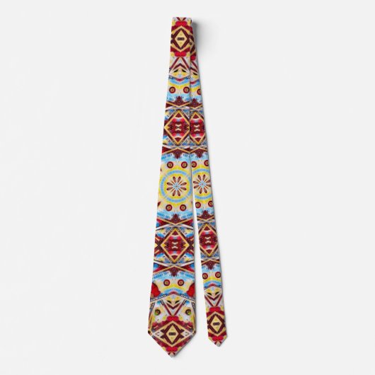 Cowboy Way Satin Foulard Stropdas (Voorkant)