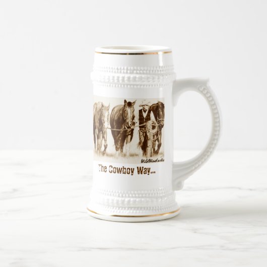 Cowboy Way stein Bierpul (Rechts)